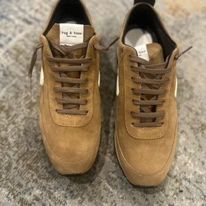 Rag & Bone Men's Tan Suede Sneakers